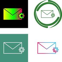 Unique Message Settings Icon vector