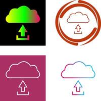 Unique Upload to Cloud Icon vector