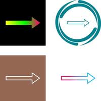 Unique Right Arrow Icon vector