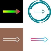 Unique Right Arrow Icon vector