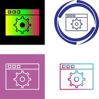 Unique Settings Icon vector