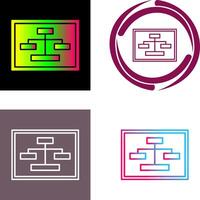Unique Seo Structure Icon Design vector