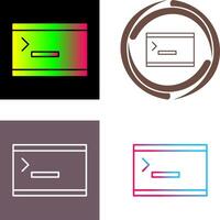 Unique Console Icon vector