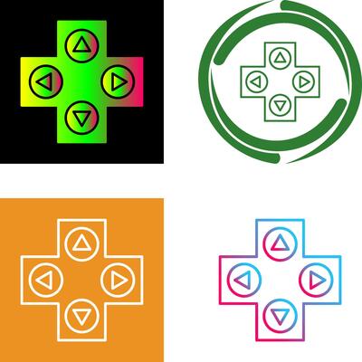 Unique Gaming Control Icon Design