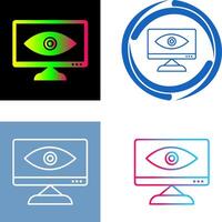Unique Web Visibility Icon Design vector