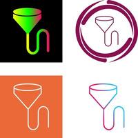 Unique Beer Bong Icon Design vector