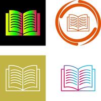 Unique Textbook Icon Design vector