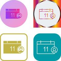 Unique Event Management Icon vector