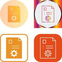 Unique Content Management Icon vector