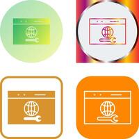 Unique Web Support Icon vector