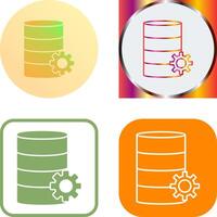 Unique Database Management Icon vector