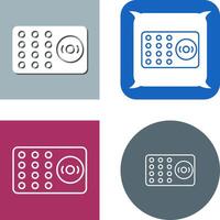 Unique Ring Alarm Icon Design vector