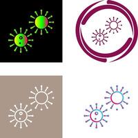 único virus icono vector