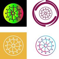 Unique Optical Diaphram Icon Design vector