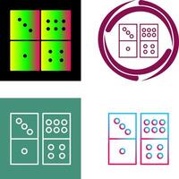 Domino Game Icon Design vector