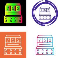 Slot Machine Icon Design vector