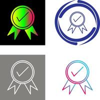 Unique Quality Control Icon Design vector