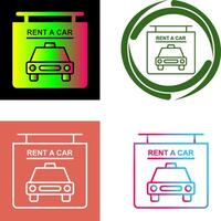 Rent a Car Icon Design vector