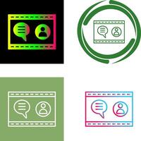 Unique Web Support Icon Design vector