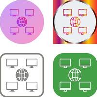 Unique Company Network Icon vector