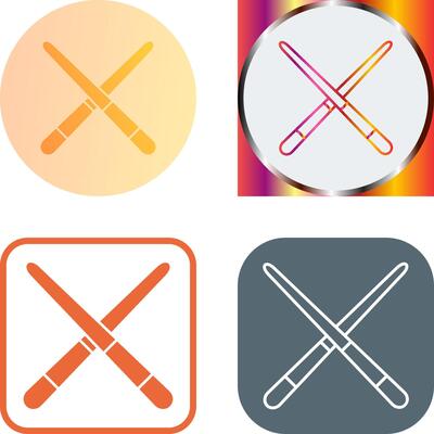 Pool Cue Icon Design