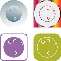 Bowling Ball Icon Design vector