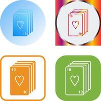 cubierta de tarjetas icono diseño vector