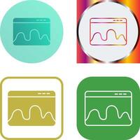 Webpage Statistics Icon Design vector