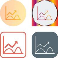 Trend in Graph Icon Design vector