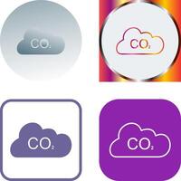 Carbon Dioxide Icon Design vector