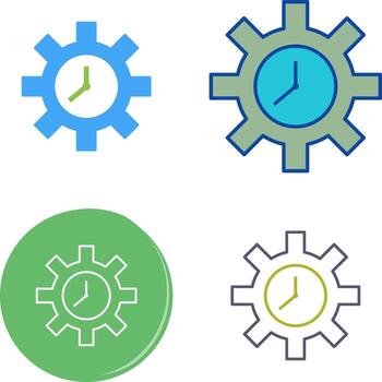 Unique Time Optimization Icon vector
