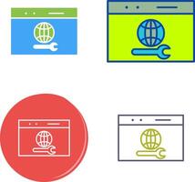Unique Web Support Icon vector