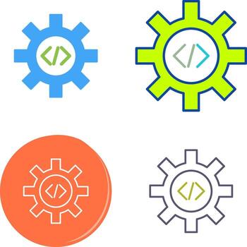 único código mejoramiento icono vector