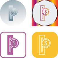 Slot for Coins Icon Design vector