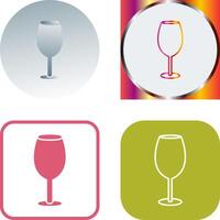 Wine Glass Icon Design vector