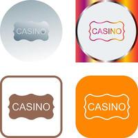 casino firmar icono diseño vector