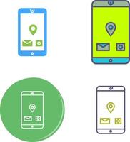 Unique Mobile Applications Icon vector