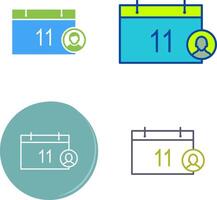 Unique Event Management Icon vector