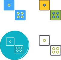 Dice Icon Design vector