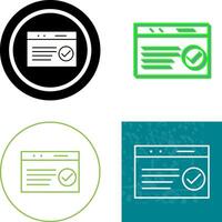 Unique QC Passed Icon vector