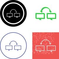 Unique Connected Systems Icon Design vector