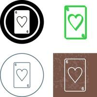 Hearts Card Icon Design vector