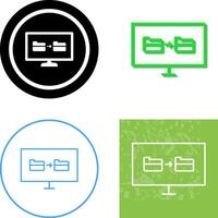 Unique File Sharing Icon Design vector