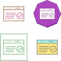 Unique QC Passed Icon Design vector