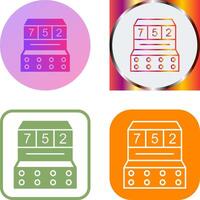Slot Machine Icon Design vector