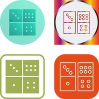 Domino Game Icon Design vector