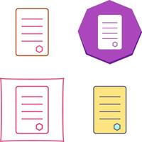 Unique Reports Icon Design vector