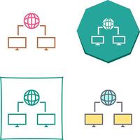 Unique Internet Connectivity Icon Design vector