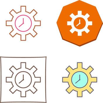 único hora mejoramiento icono diseño vector