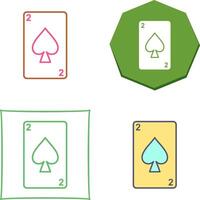 Spades Card Icon Design vector